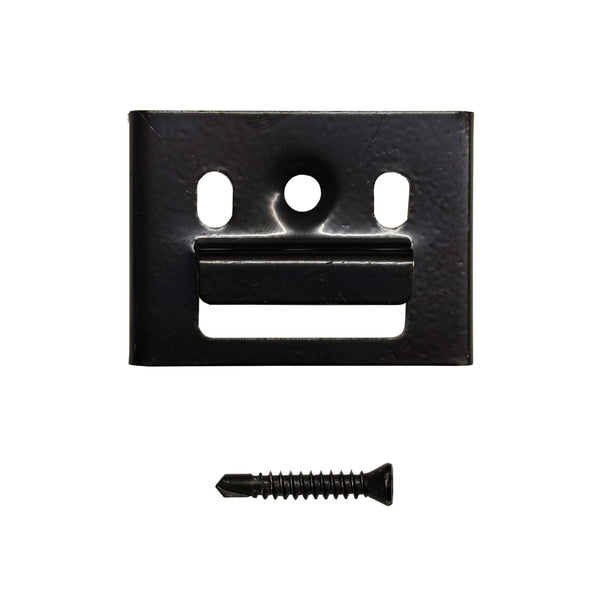 Black Hidden Metal Clip for Slatwall Cladding