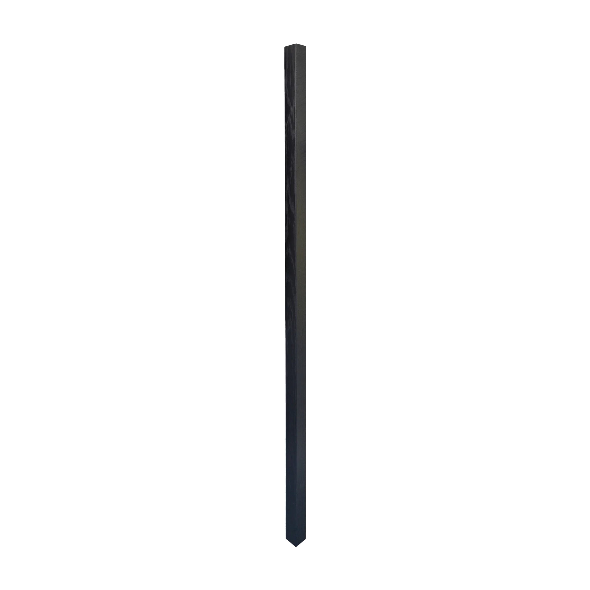 A Black Plain Square Spindle on a white background