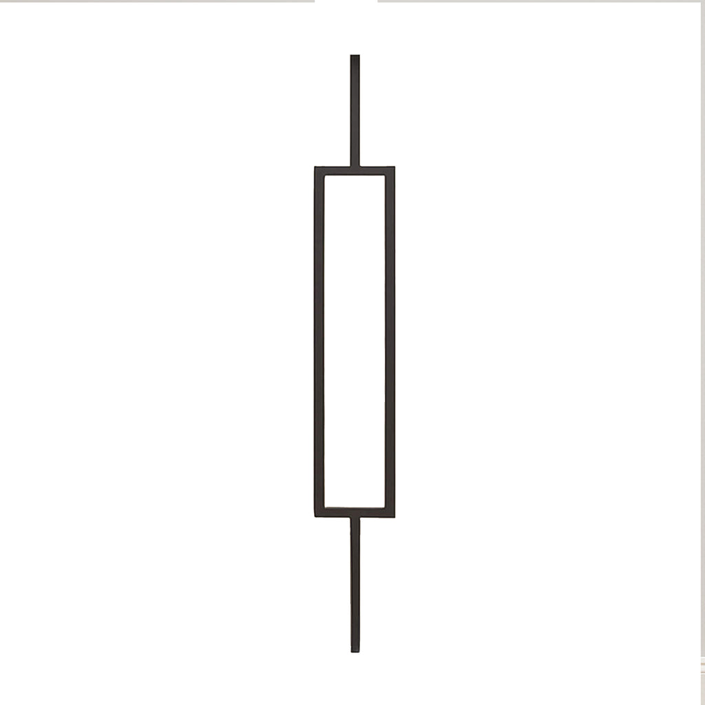 Black Rectangle Spindle on a white background