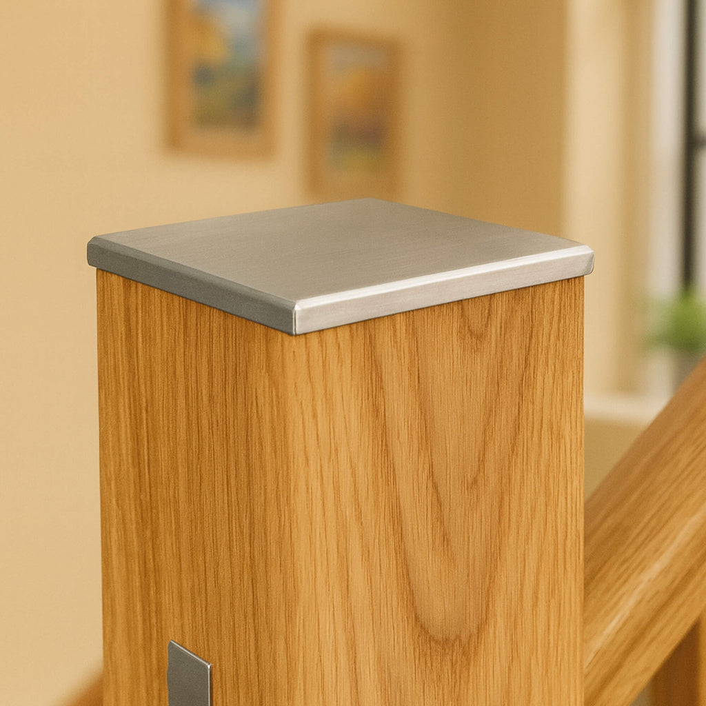 Brushed Nickel Newel Cap