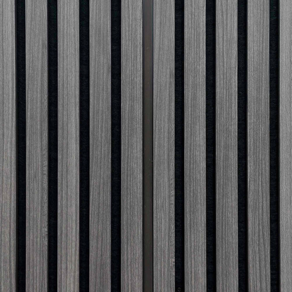 Close-up of an unlit silicone slatwall light tube