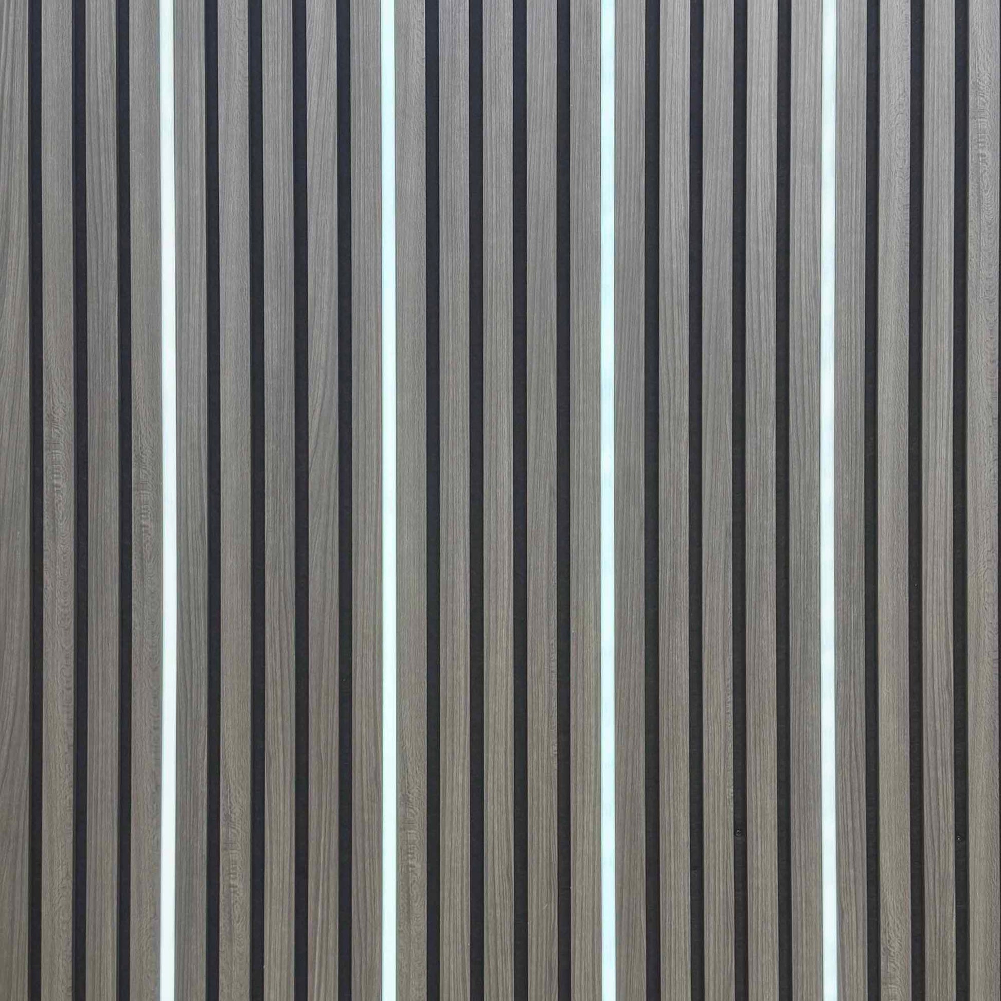 Cool White silicone LED light tube kit lit for acoustic slatwall.