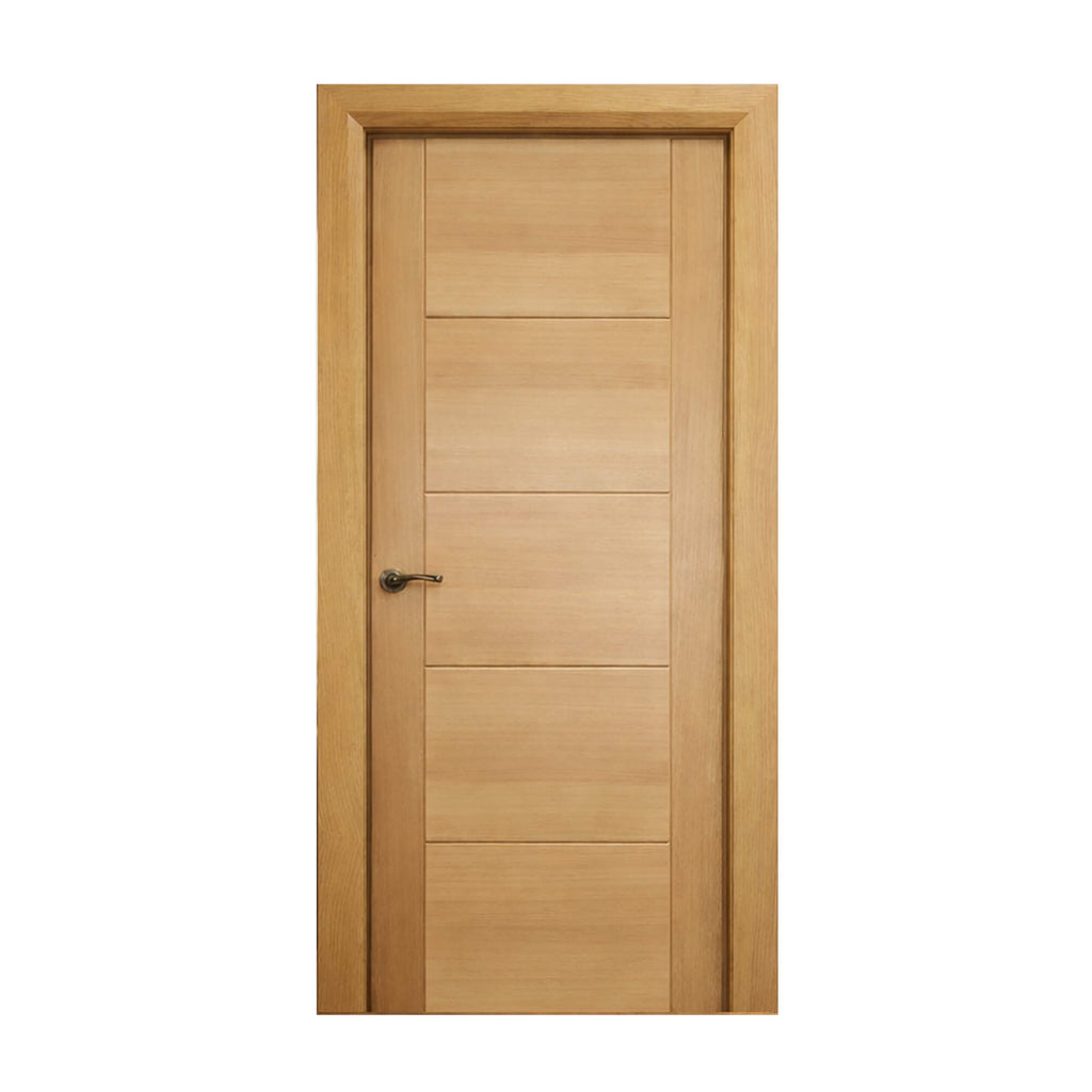 An Iseo White Oak 35mm internal door on a white background.