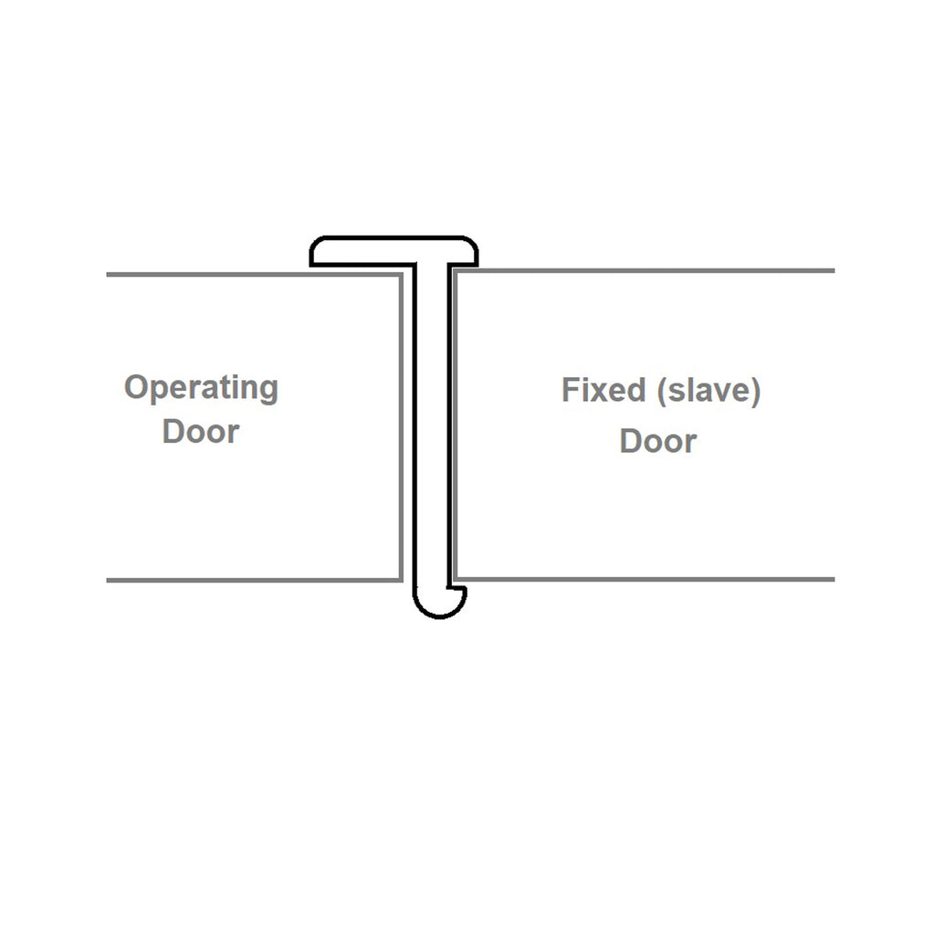 White Primed Double Door J-Strip