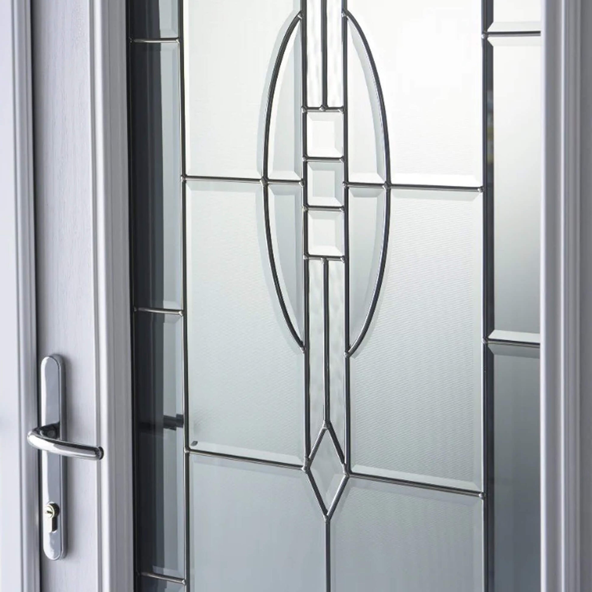 Decorative glass option for the Lincoln Composite GRP External Door
