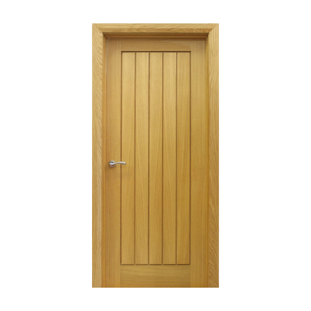 A Mexicano White Oak 40mm Internal Door on a white background