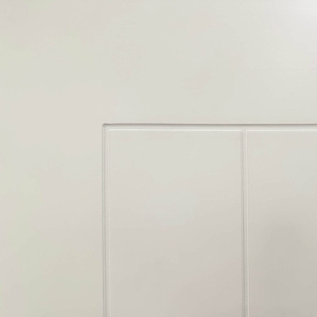 Close-up of a Mexicano White Primed Paint Grade Door 