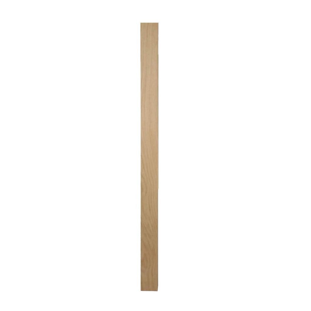 Oak Blank Newel Post on a white background