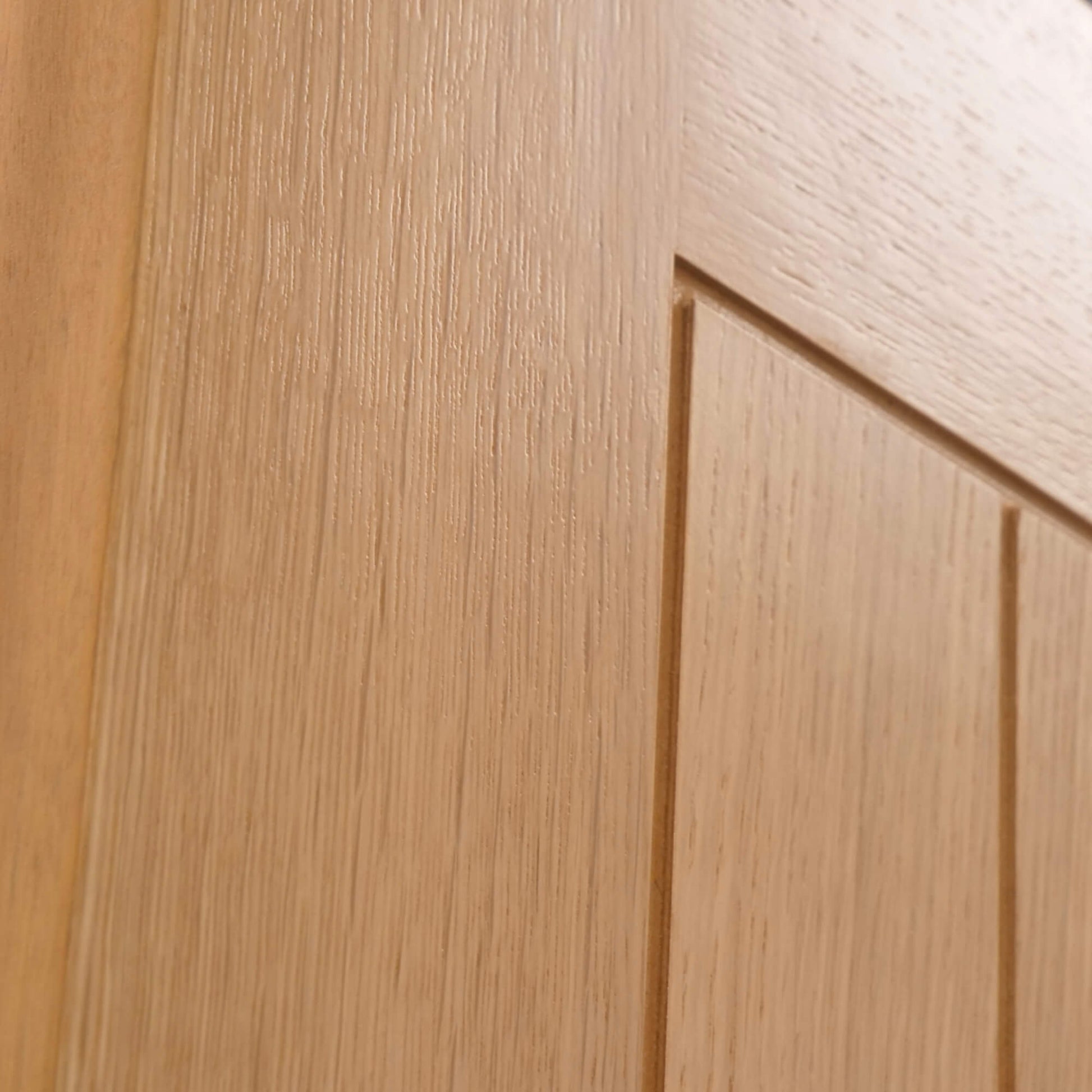 Close-up of the grooves and wood grain on a Panama White Oak 35mm Internal Door