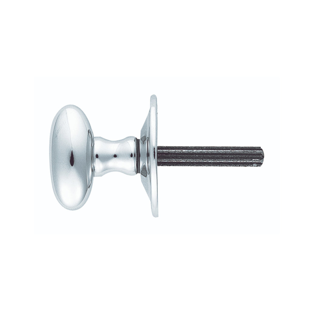 Side profile of a Polished Chrome Rack Bolt on a white background
