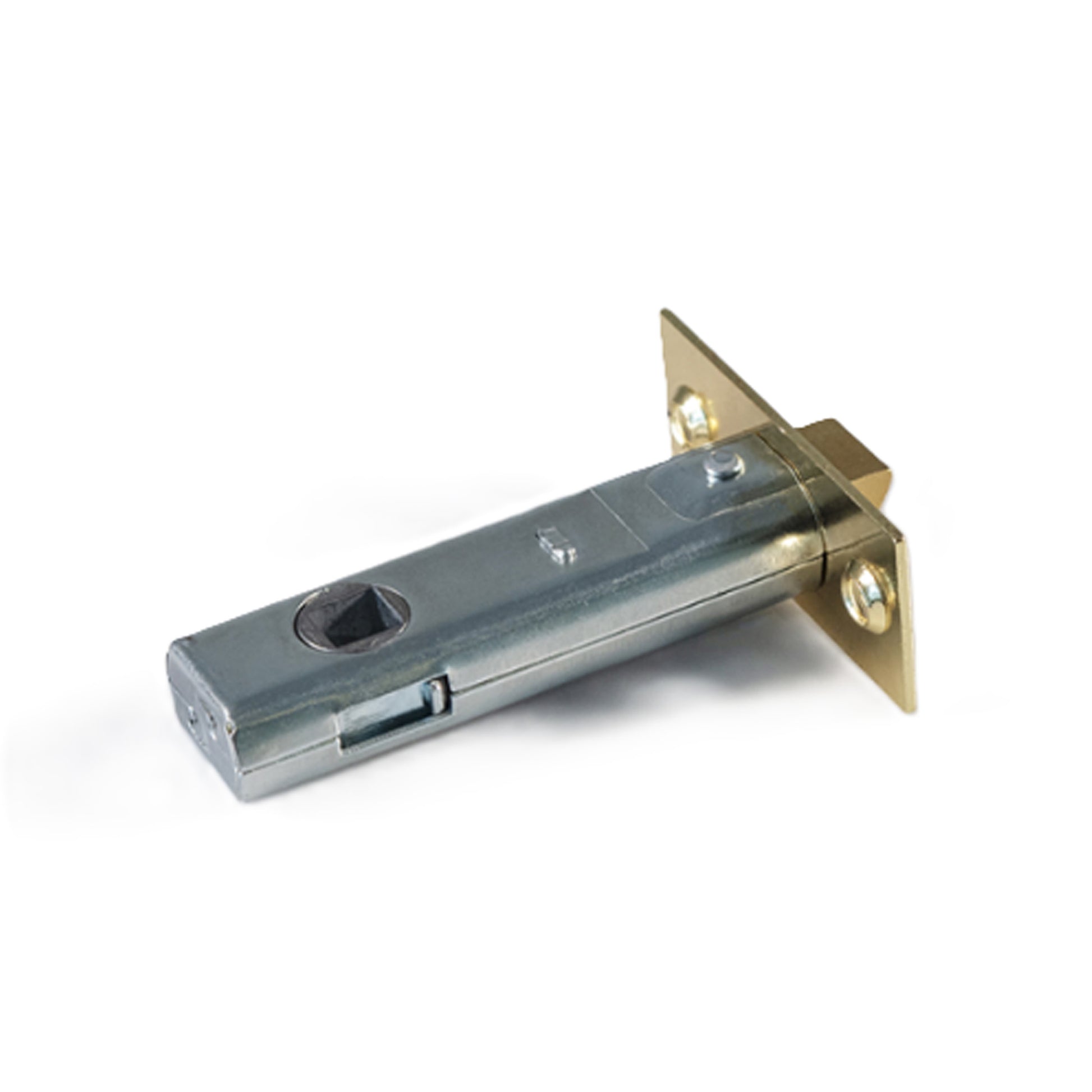 Electro Brassed Tubular Latch Metal door latch on a white background.