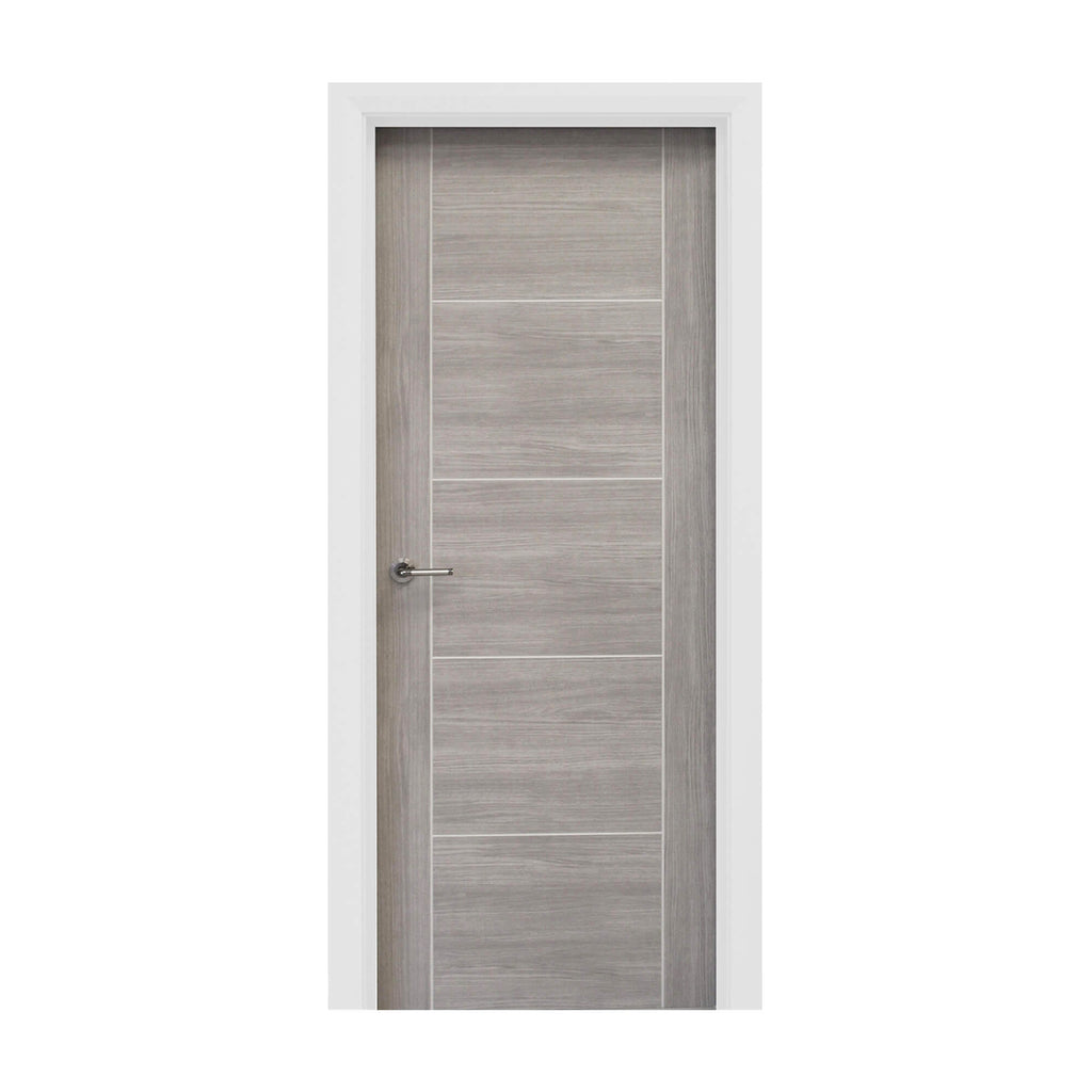 A Vancouver Lava Grey 40mm Internal Laminate Door on a white background