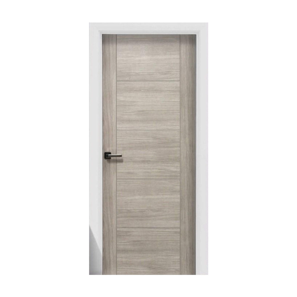 A Vancouver Stone Grey 40mm Internal Laminate Door on a white background