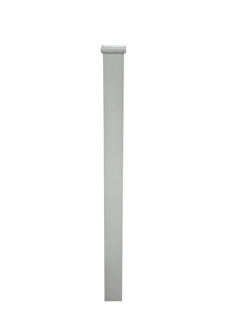 White Primed Blank Newel Post with a newel cap on a white background