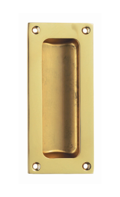 4" Flush Pull Brass