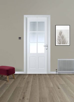 Cambridge 6 Lite White Primed Pre-glazed (40mm)