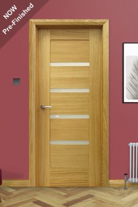 Shaker Vision Panel White Oak Door (40mm) PF